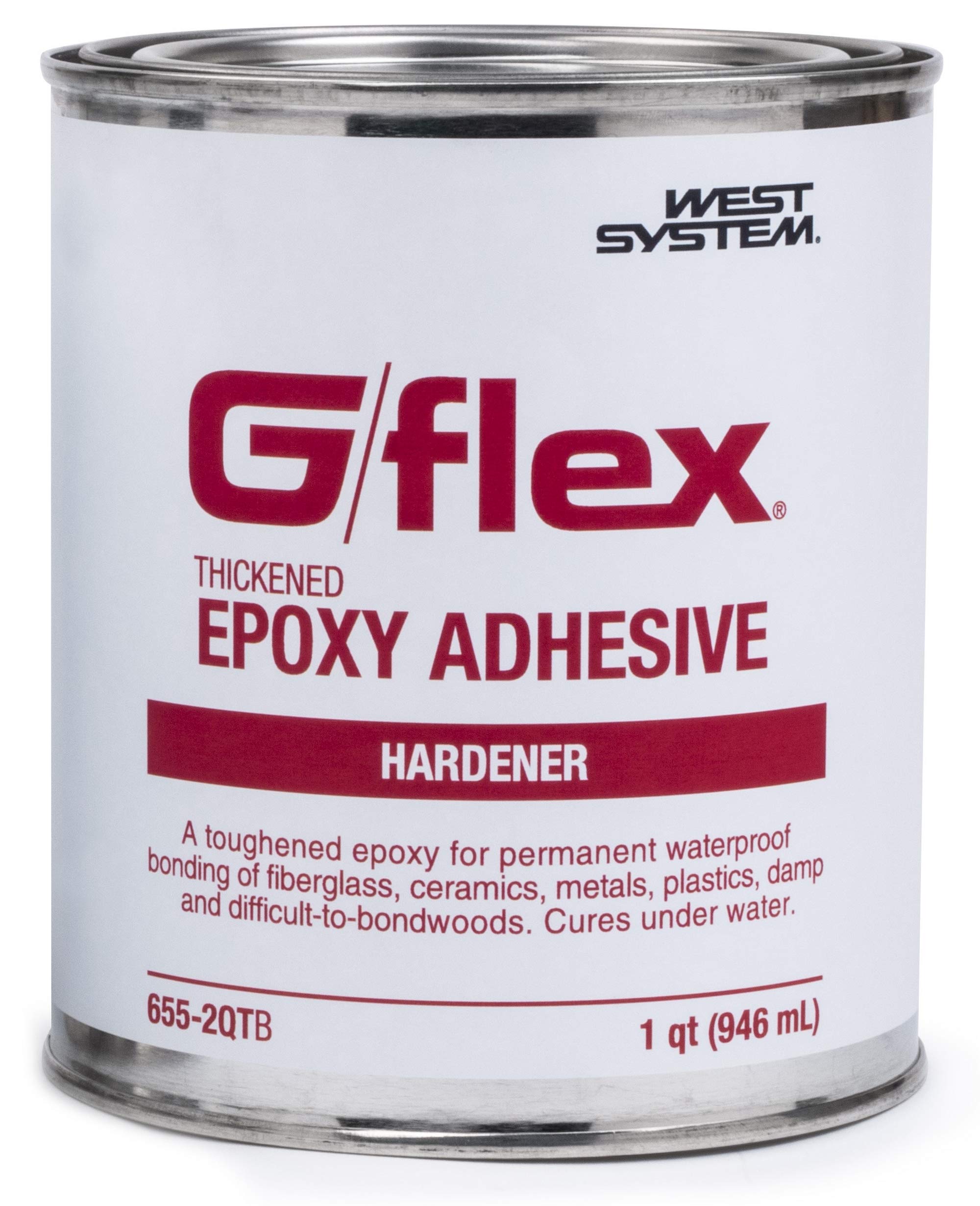 WEST SYSTEM - 655-2QT West System 655-2 QT G/flex Epoxy Adhesive, two 1 qt
