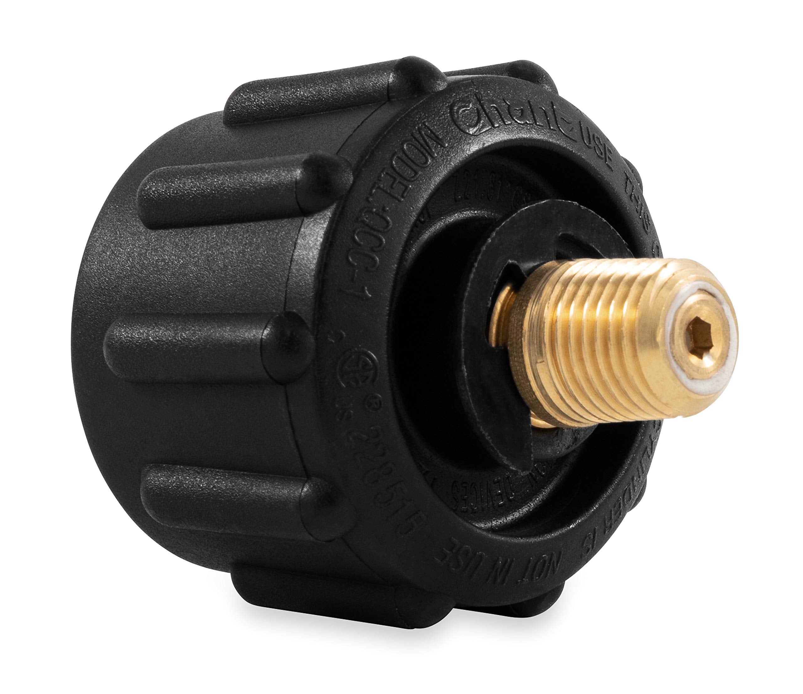 Camco 59933 Black Propane Acme Nut - 70,000 BTUs