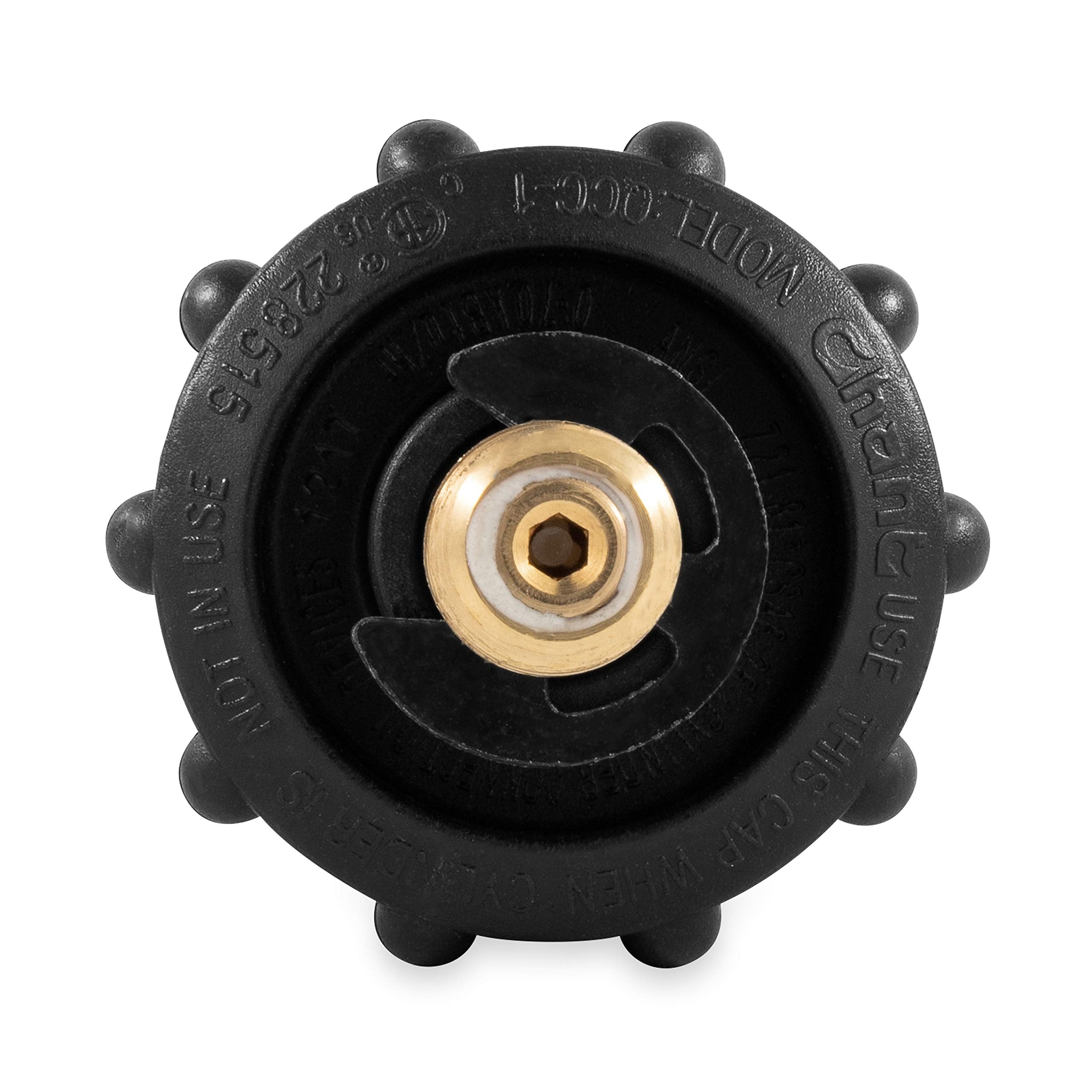 Camco 59933 Black Propane Acme Nut - 70,000 BTUs