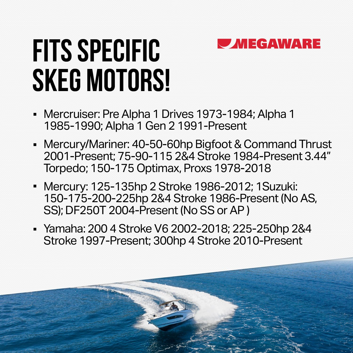 MEGAWARE KEELGUARD 655 SKEGPRO, Skeg Protector for Leading Edge