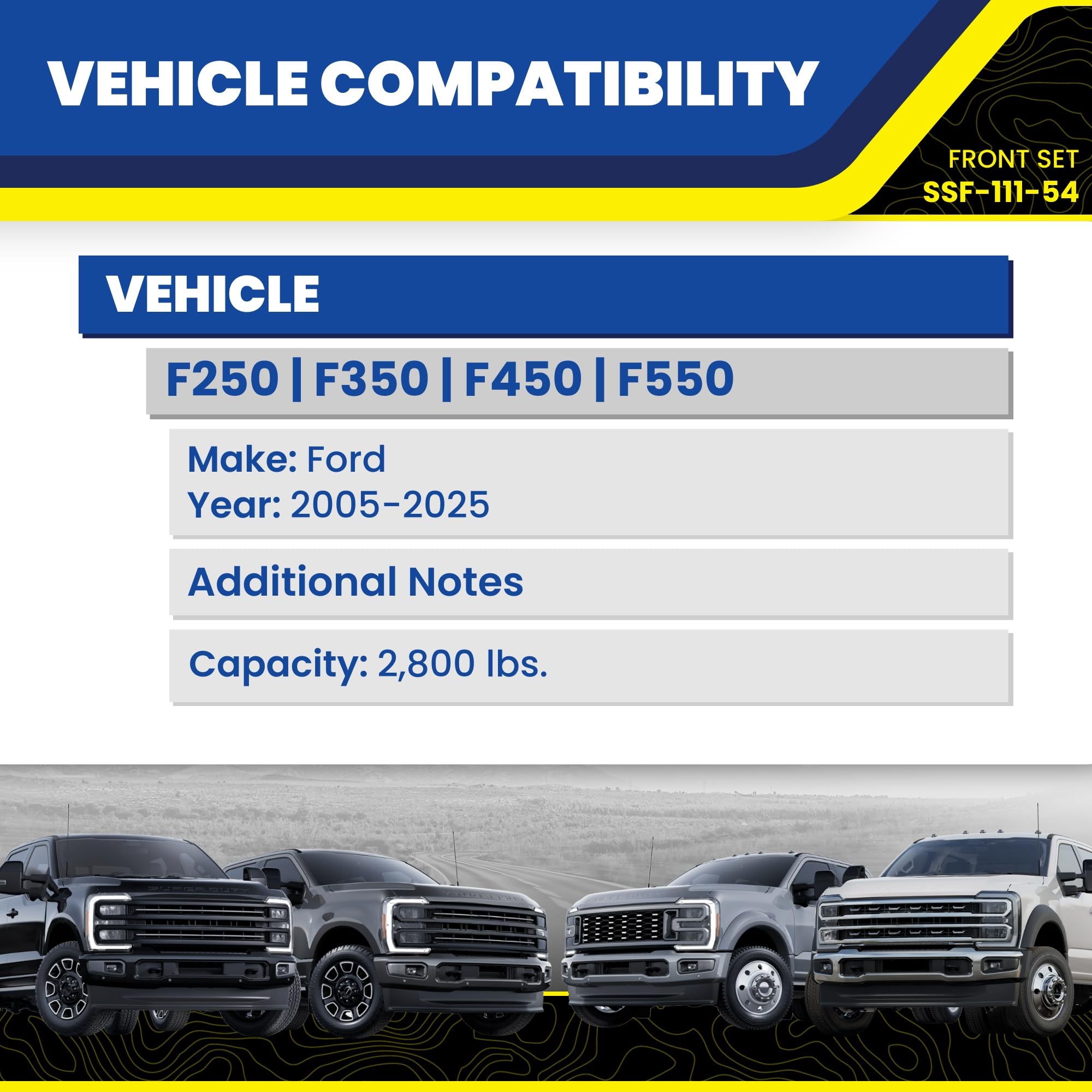 SuperSprings SSF-111-54 Front SumoSprings