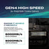 ADATA Legend 860 PCIe Gen4 x4 M.2 2280-1000GB, Powerful and Audacious, Solid State Drive (Legend 860, 1000GB)