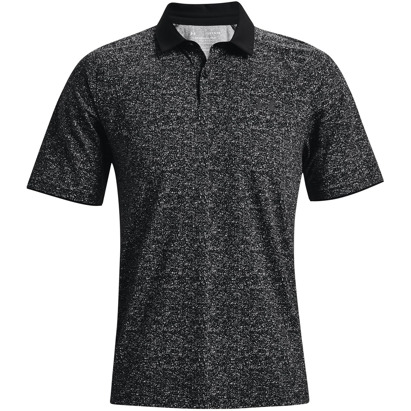 Under Armour Men's Iso-Chill Golf PoloDISC, Black (002)/Halo Gray, Large