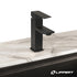 Lippert Flow Max Square Bathroom Faucet with 304-Grade Stainless Steel Construction, Single-Handle Operation, Single-Hole Installation, 2.2 GPM Flow Rate for RVs and Residential Spaces - 2024025311