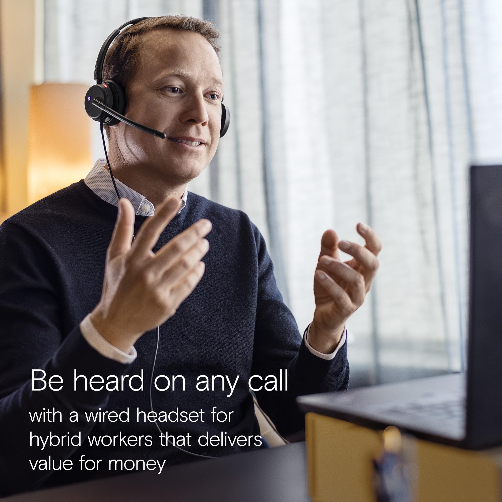 EPOS Impact 460T Binaural On-Ear USB C and USB A Wired Headset with Dual Noise-Canceling Mics, Microsoft Teams Certified, Plug-and-Play, Ideal for Office, Remote Work, Zoom & Business Calls