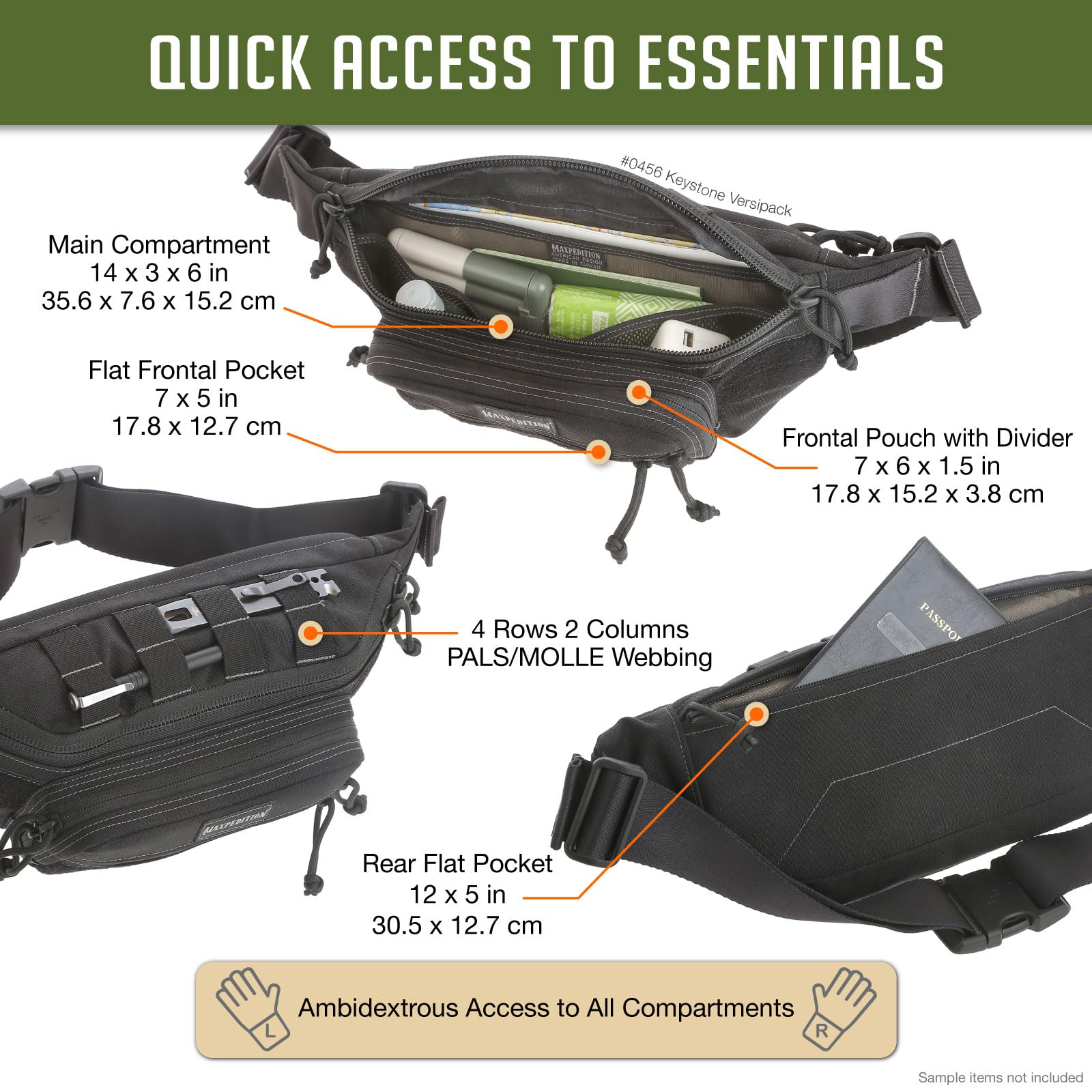 Maxexpedition - Keystone Versipack (Black) (0456B)