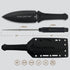 Fixed Blade Hunting Knife D2 Spear Point Blade G10 Handle with Kydex Sheath & Molle Clip for Camping, Hiking and Outdoor Use - TKF203BK Black