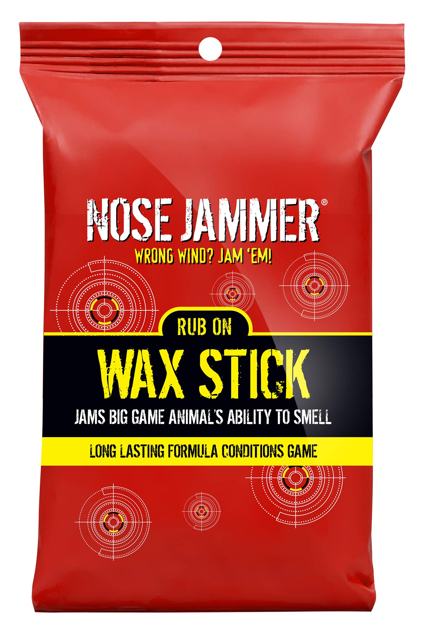 Nose Jammer Deer Hunting Accessories - Natural Scent Eliminator Rub On Wax Stick - Deer Scent Blocker, Use on Hunting Accessories and Boots, 2 oz.