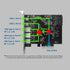 VANTEC 5-Port USB 3.2 GEN2X2 20GBPS with 2C and 3A PCIE Host Card