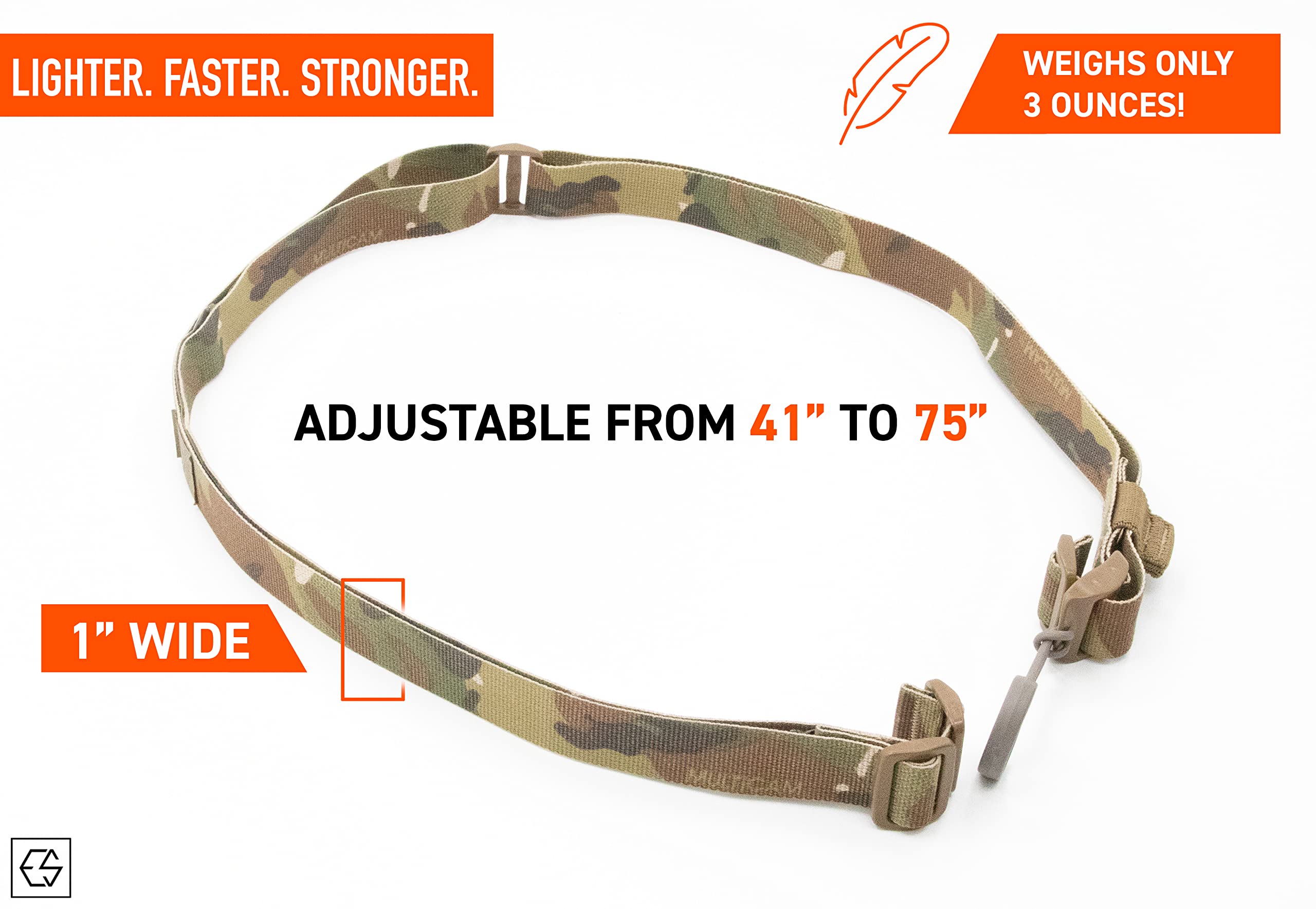 Edgar Sherman Design ESD Sling Tactical Rifle Sling | Two-Point | Mil-Spec | Quick Adjust | Lightweight | Integrated Elastic Retention | Trusted by Special Operations | USA Made (Ranger Green/Black)