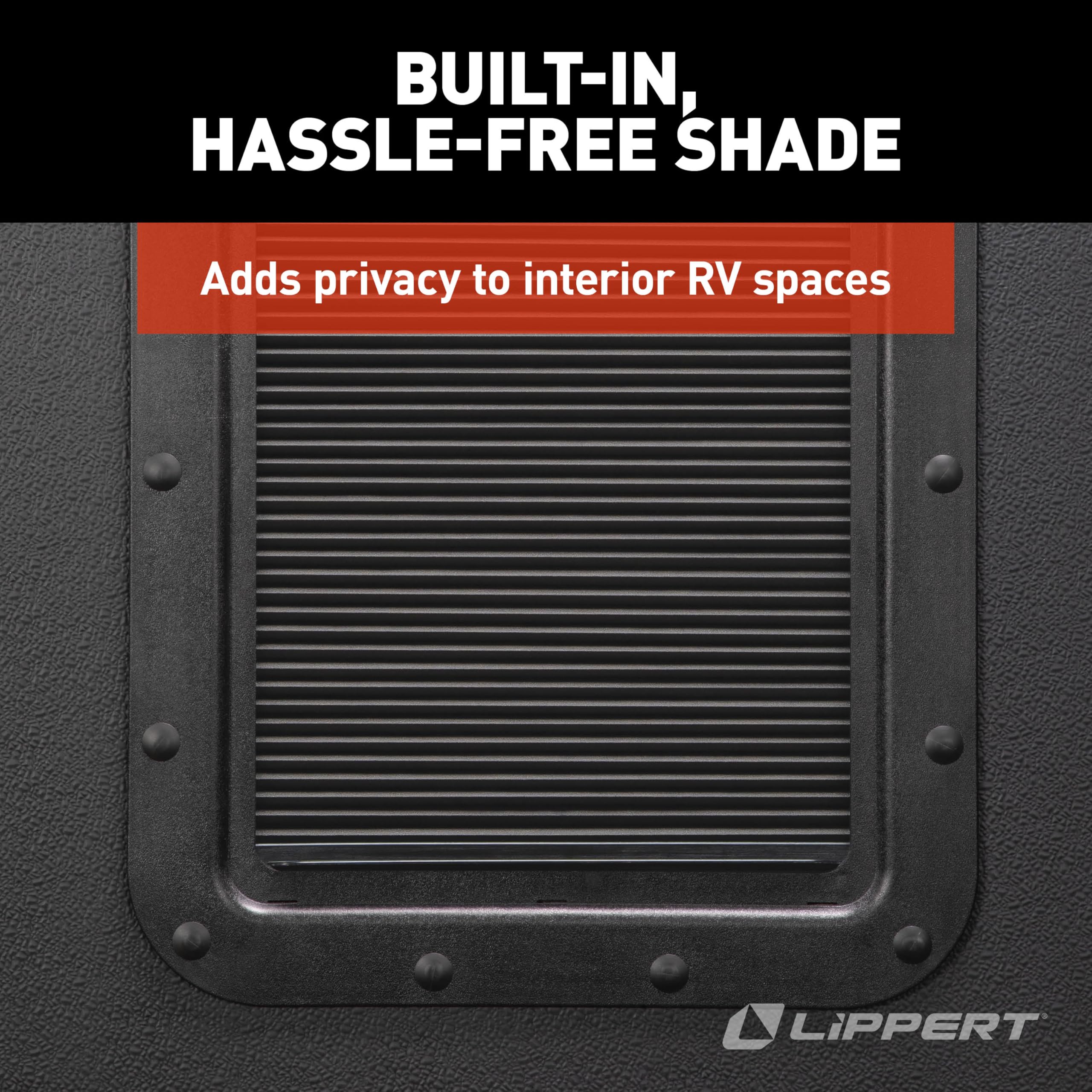 Lippert Thin Shade EcoCell Snap-On RV Window Shade for Prepped Entry Doors with Sun-Blocking Protection, Easy Sliding Operation, Quick Installation - 2025009147