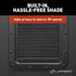 Lippert Thin Shade EcoCell Snap-On RV Window Shade for Prepped Entry Doors with Sun-Blocking Protection, Easy Sliding Operation, Quick Installation - 2025009147
