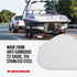 MEGAWARE KEELGUARD XL ScuffBuster BowGuard, Prevent Trailer Bow Roller Damage by Stern Eye Bolt; 3M Adhesive; Stainless Steel Mirror Polished Finish; Easily Bends; Solid (9" x 8.75")