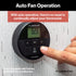 Furrion Chill HE RV Thermostat Single Zone Wall Control, Backlit LCD, Heat Cool Fan Dry Modes, 2 Fan Speeds Auto Fan, 12V, Compatible with Furrion Chill HE Systems - FACW10ESSA-BL