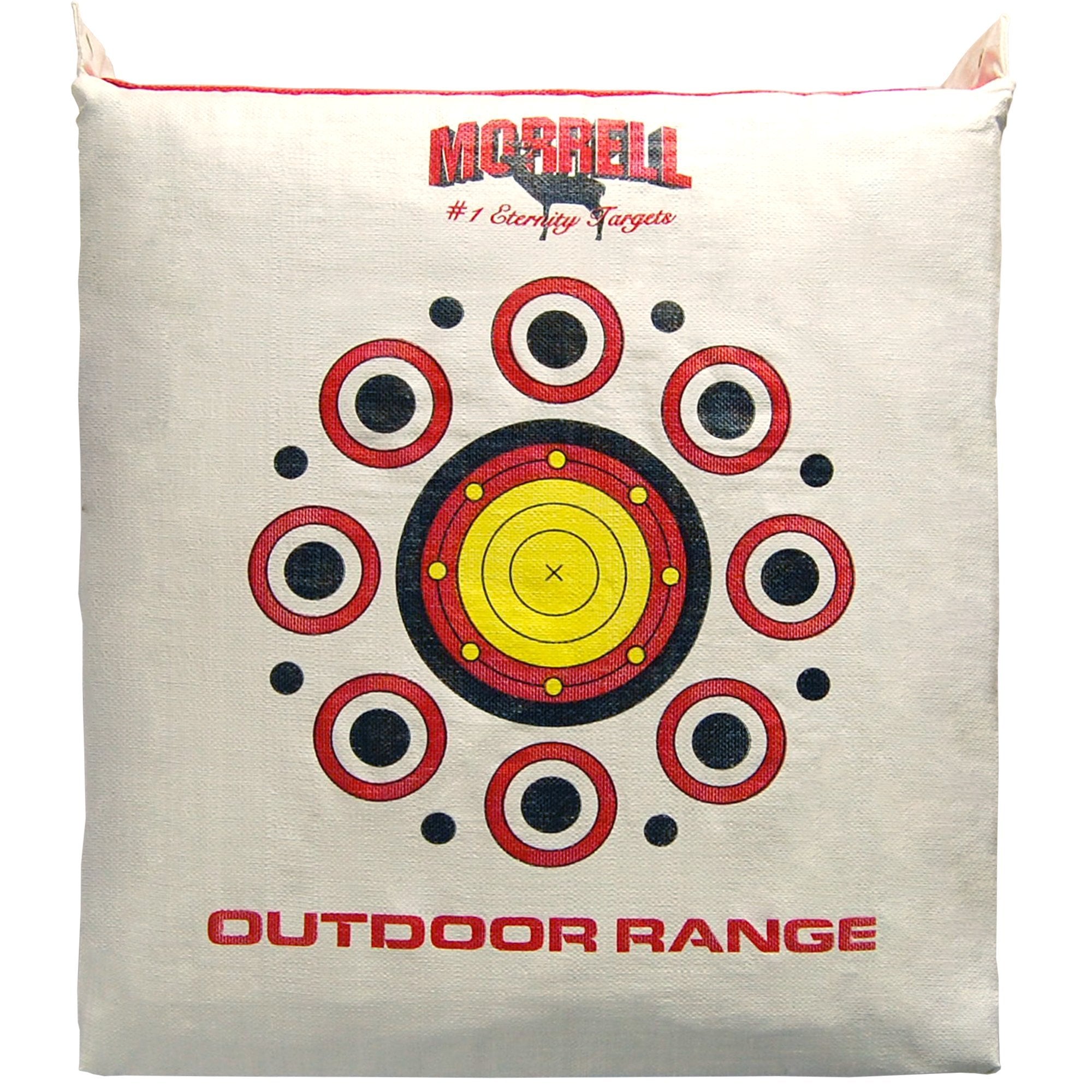 Morrell Outdoor Range Archery Target Replacement Cover, Weatherproof & Dual-Sided with Over 50 Shooting Spots for Precision Training, White