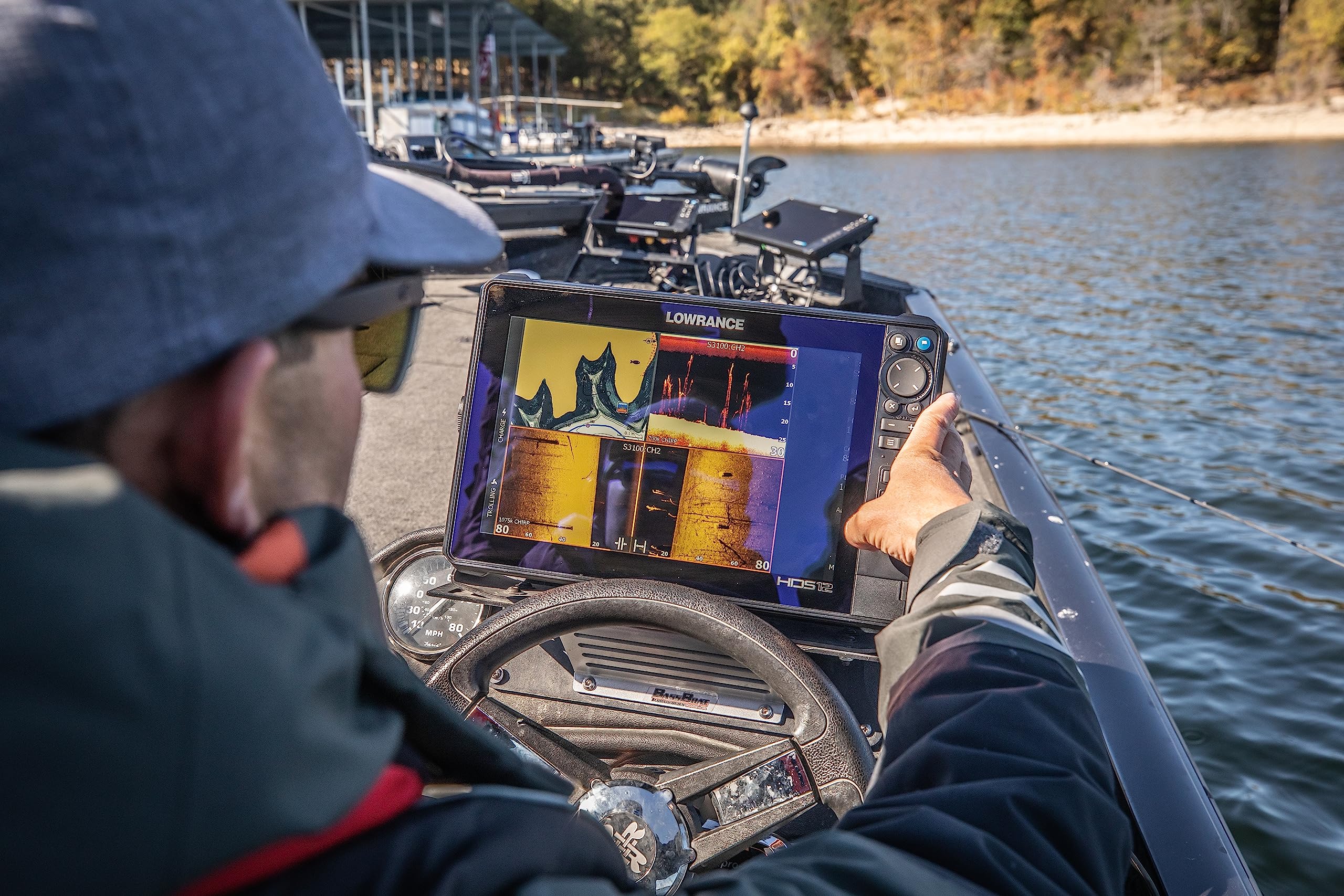 Lowrance HDS PRO 12 Fish Finder with Active Imaging HD 3-in-1 & C-MAP