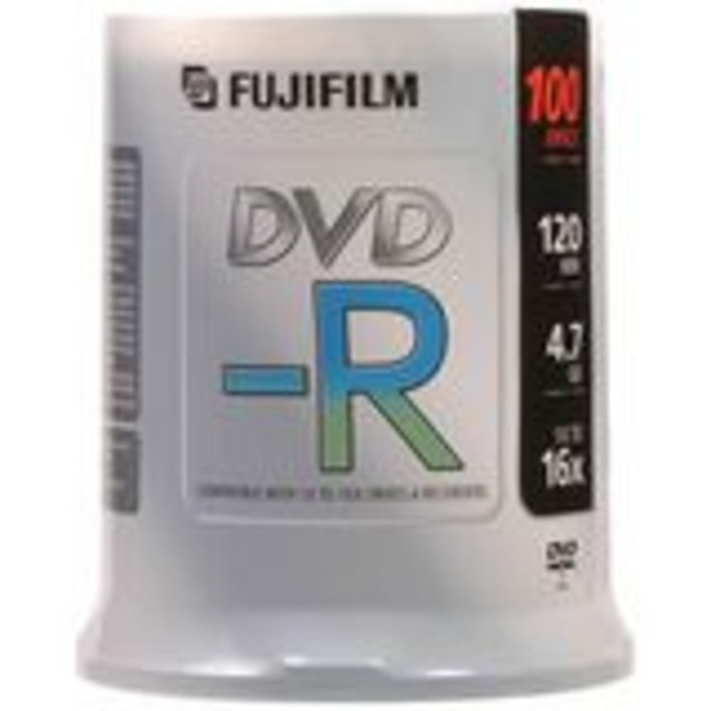 Fuji 15654612 DVD-R 4.7GB 16X White Thermal Printable Image 1