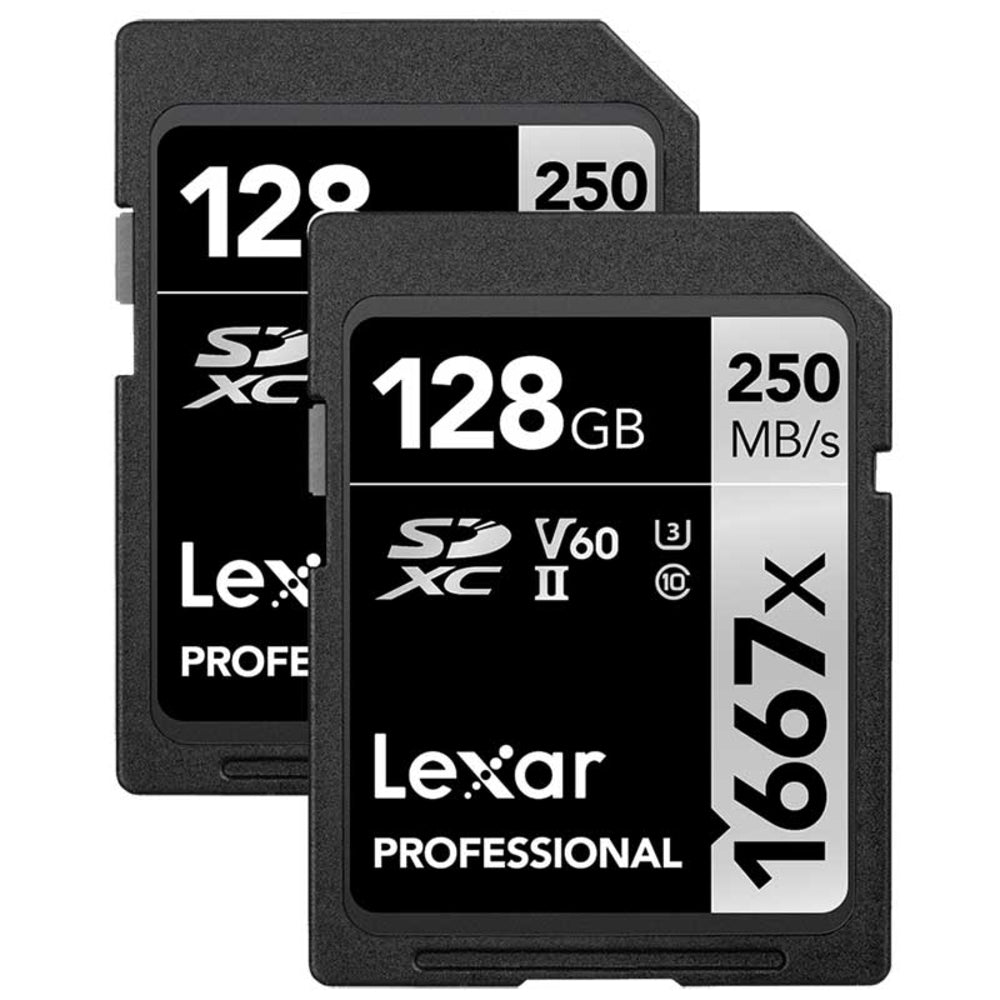 Lexar LSD128CBNA16672 SDXC Memory Card 128GB 1667X UHS-II Image 1