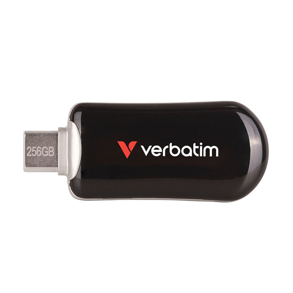 Verbatim Americas LLC 30226 256GB Plectra USB-C Flash Drive Black Image 1