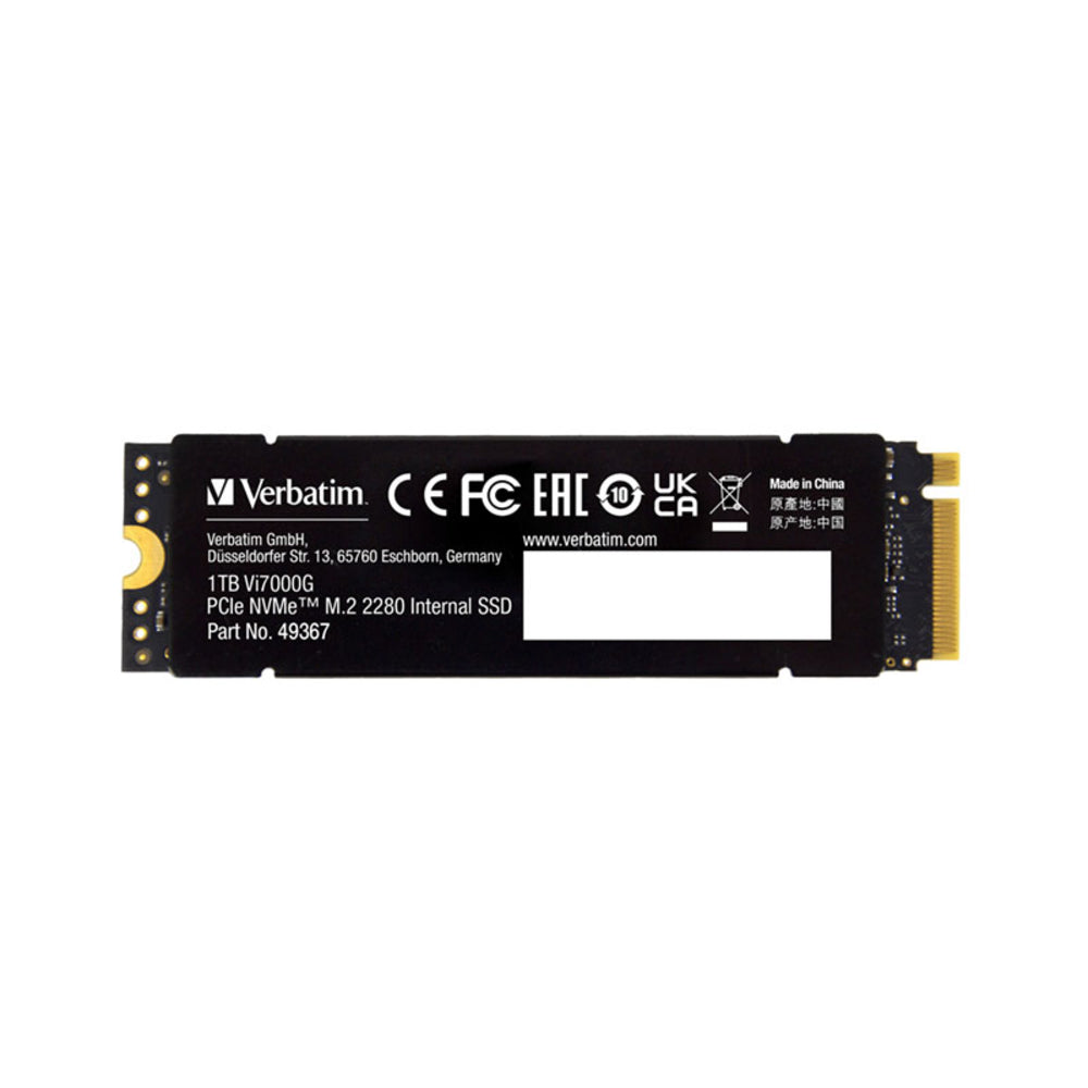 Verbatim Vi7000 PCIe NVMe M.2 SSD 1TB Image 1