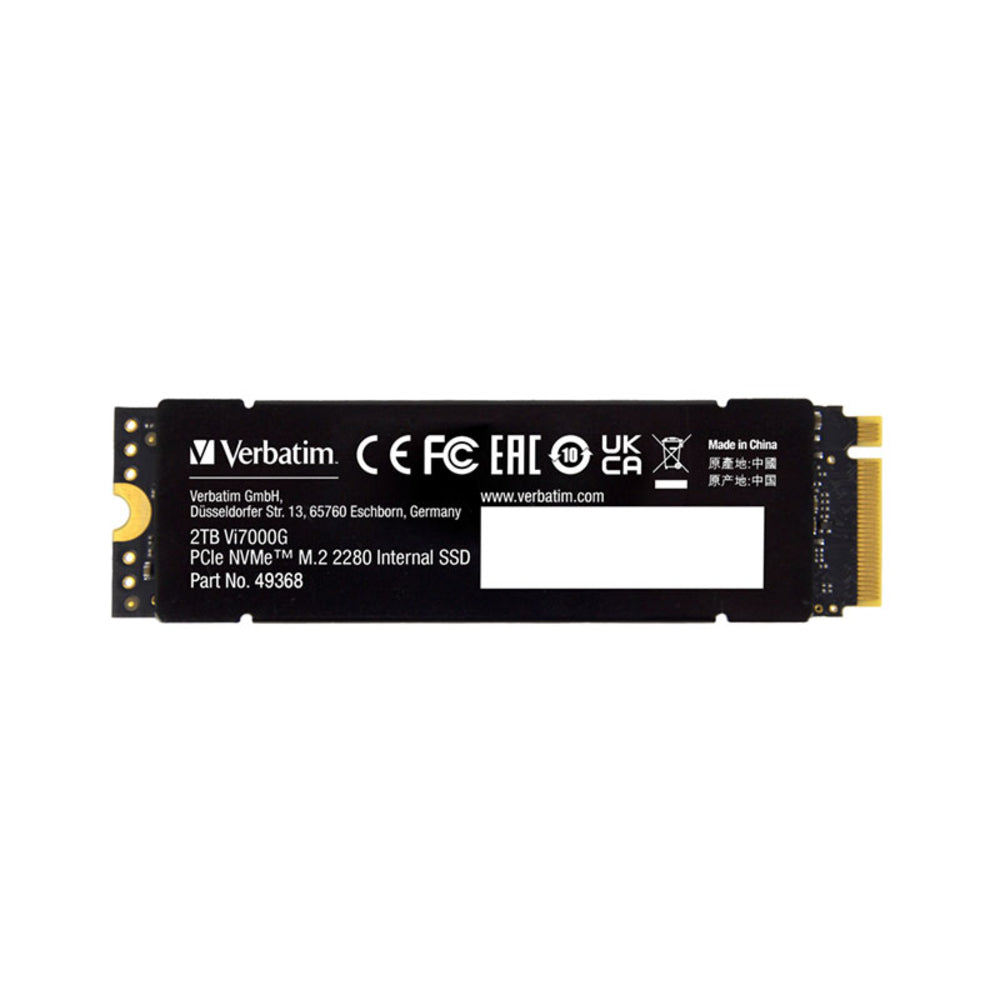 Verbatim Vi7000 PCIe NVMe M.2 SSD 2TB Image 1