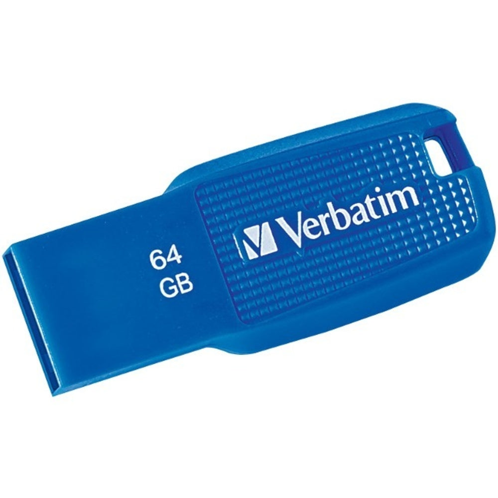 Verbatim 70879 64GB Ergo USB 3.0 Blue Flash Drive Image 1