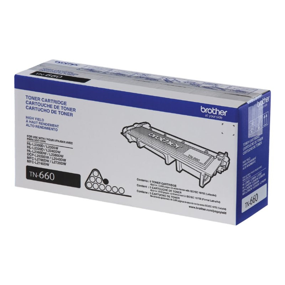 Brother TN-660 Mono Laser Toner Cartridge - High Yield Image 1