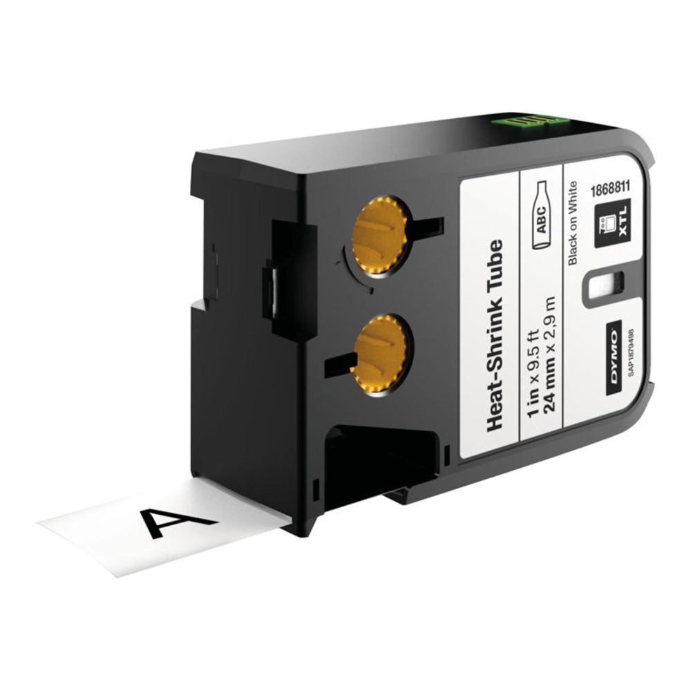 Dymo 1868752 XTL 3/4in Black on White All-Purpose Vinyl Label Image 1