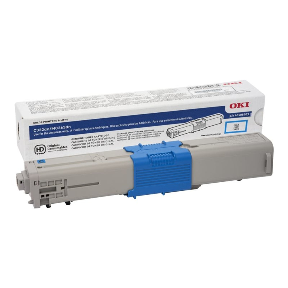 Okidata 46508703 MC363Dn SD Yld Cyan Toner Image 1