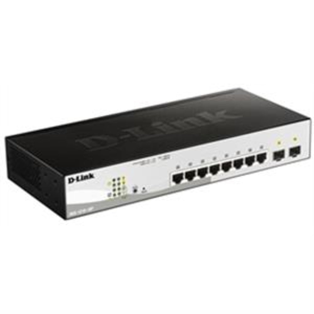 D-Link DGS-1210-10P Network Smart 8-Port Gigabit PoE Switch 2 Combo SFP Retail