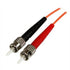 Startech.com 50FIBPLCST1 1M Fiber Optic Cable OM2 LC ST Plenum 50/125