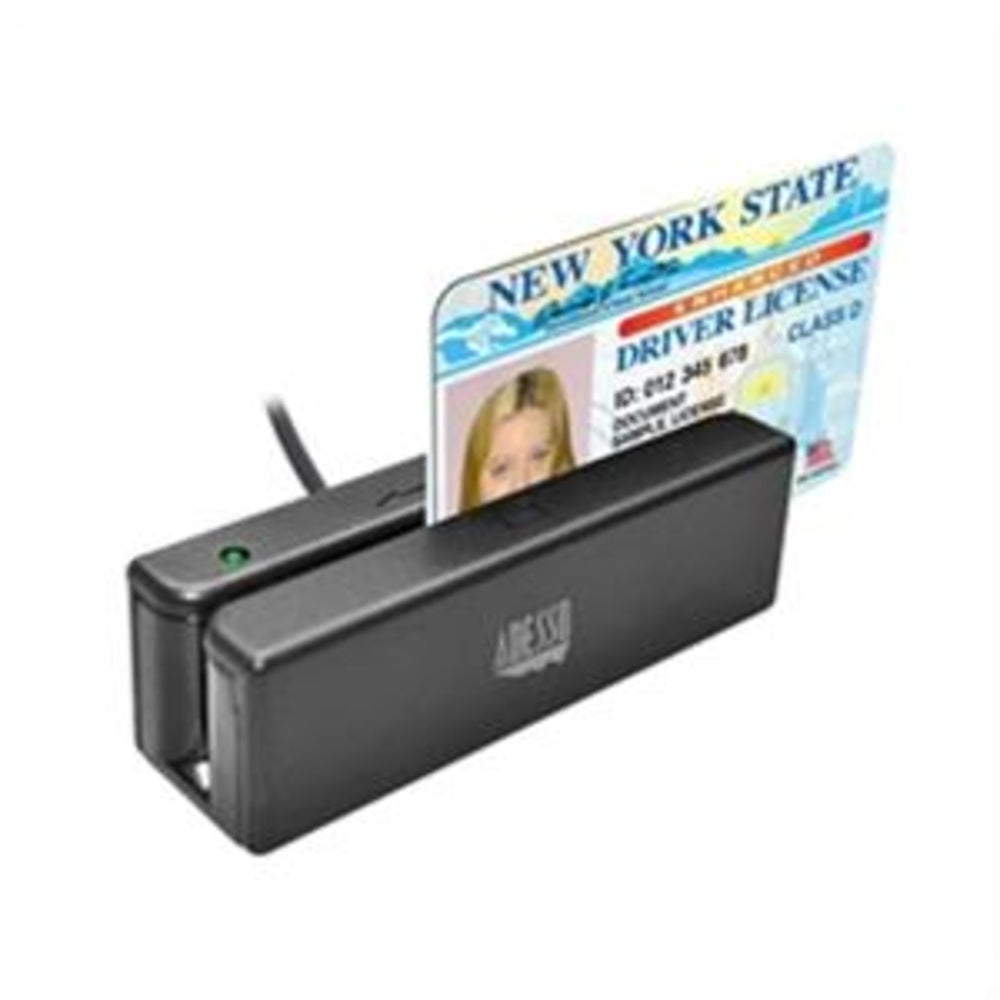 Adesso Msr-100 Magnetic Stripe Card Reader Usb Standalone Bi-Directional 3Track Image 1