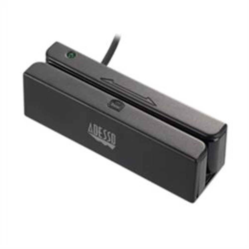 Adesso Msr-100 Magnetic Stripe Card Reader Usb Standalone Bi-Directional 3Track