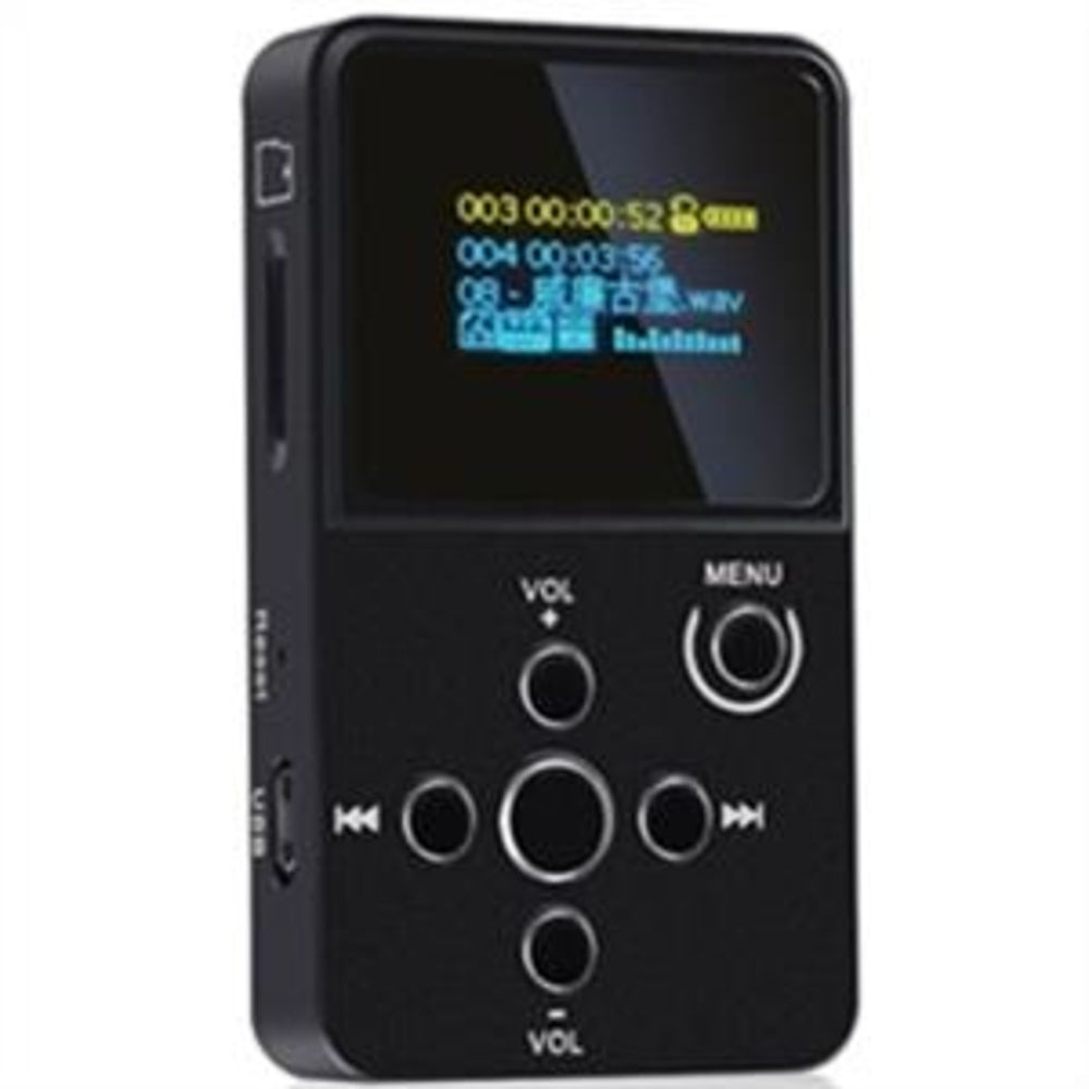 xDuoo XDU-X2 Media Player 0.96" LED MicroSD Rail to Rail - Black Image 1