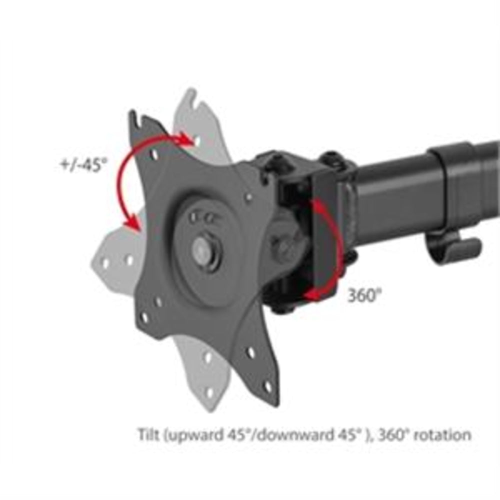 SIIG CE-MT1U12-S1 AC Articulated Freestanding Dual Monitor Desk Stand 13 to 27