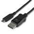 StarTech.com CDP2DP141MB StarTech Cable 3.3ft USB-C to DisplayPort Adapter CB Image 1
