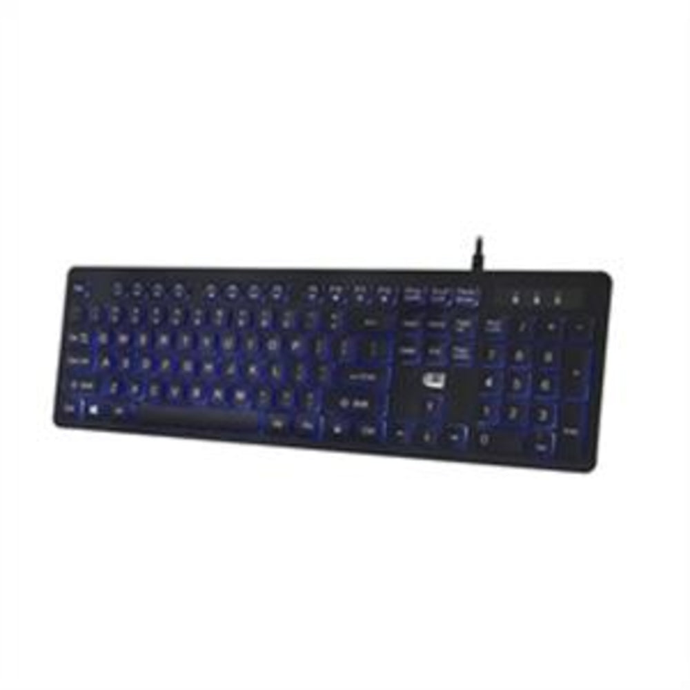 Adesso AKB-139EB KB Antimicrobial Spill resistant illuminated Desktop keyboard Image 1