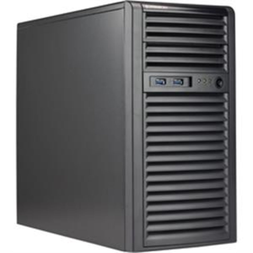Supermicro CSE-731I-404B Mini-Tower Chassis 2x5.25 4x3.5 400W Brown Box Image 1