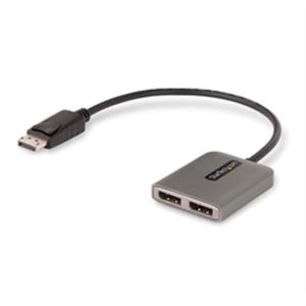 Startech MST14DP122DP DisplayPort to Dual-DisplayPort MST Hub - Dual 4K 60Hz, HDR, HDCP 2.2 Image 1