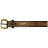 Barjan 10610160138 38" Leather Field And Stream Belt - Black/Brown Embossed Deer Image 1