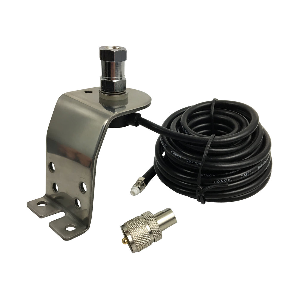 Accessories Unlimited AUC10K Tall Fender or Groove Antenna Mount 18' Image 1