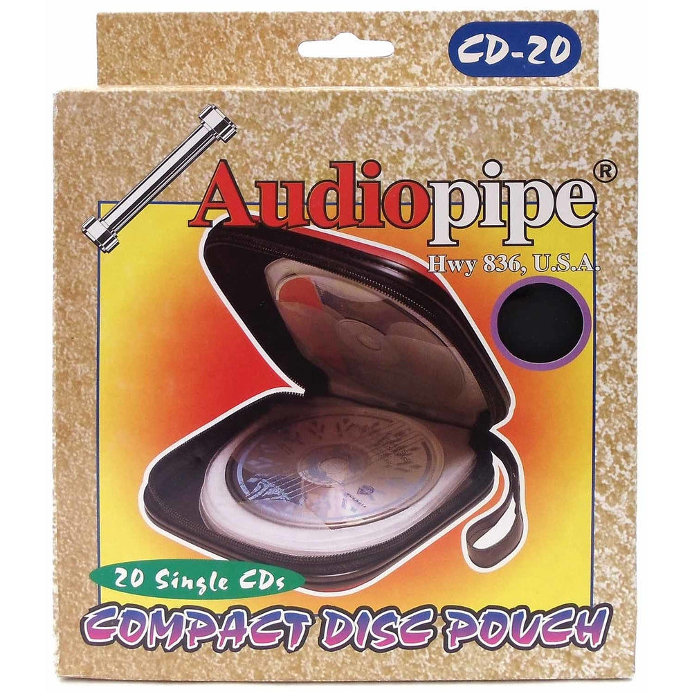 Audiopipe CD20-B Audio Pipe CD Carrying Case Black Image 1