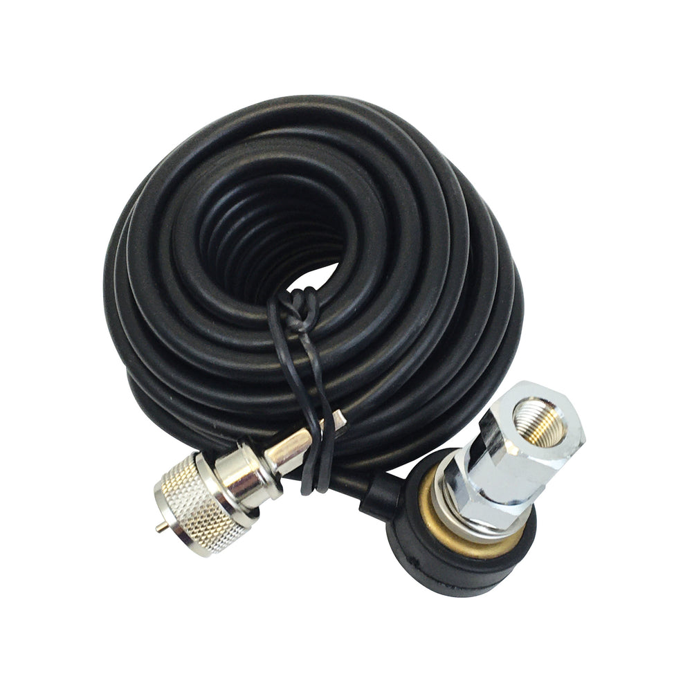 Procomm HS818TN 18' Weatherproof Coax Cable with Brass Stud And Pl259 Connector Image 1