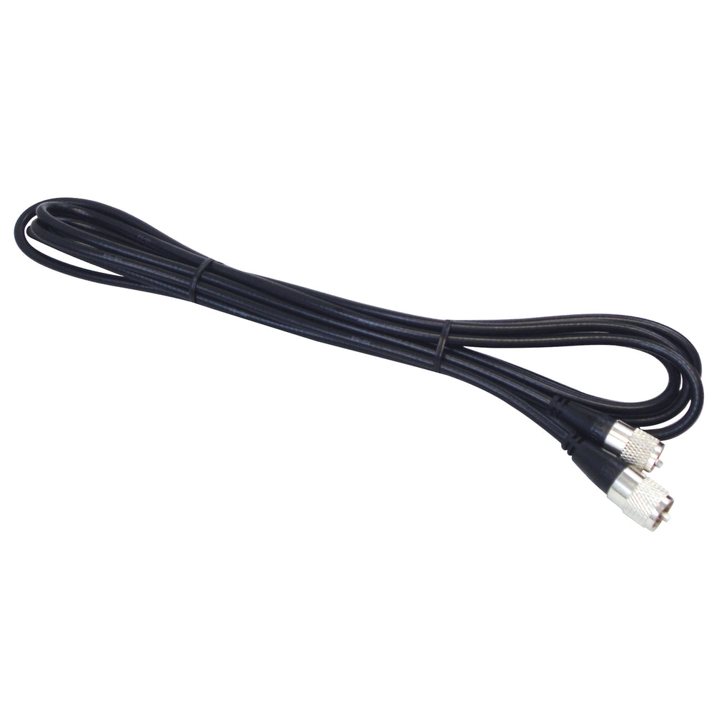 Kalibur KPP8X12-B Coax Cable Assembly - 12ft Black RG8X, Molded PL259 Image 1