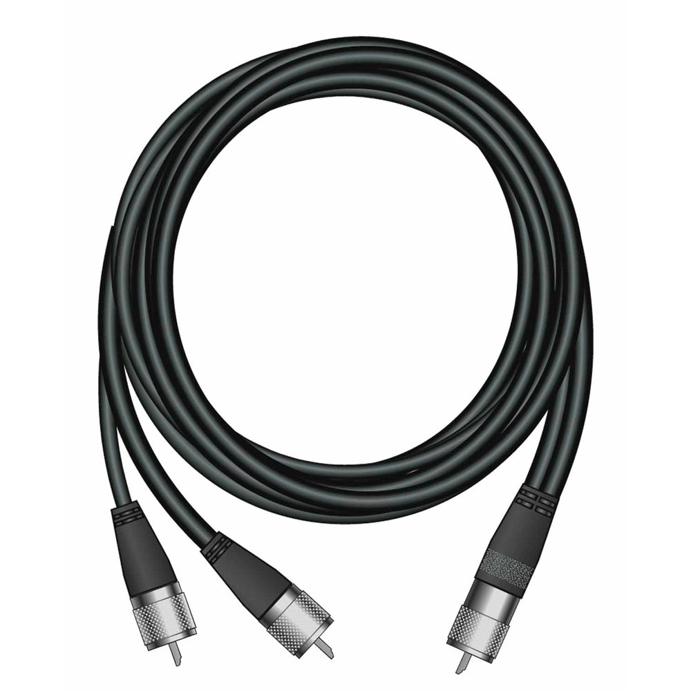 Firestik R9A 9' Co-Phase Coax Cable PL259 Connectors Image 1