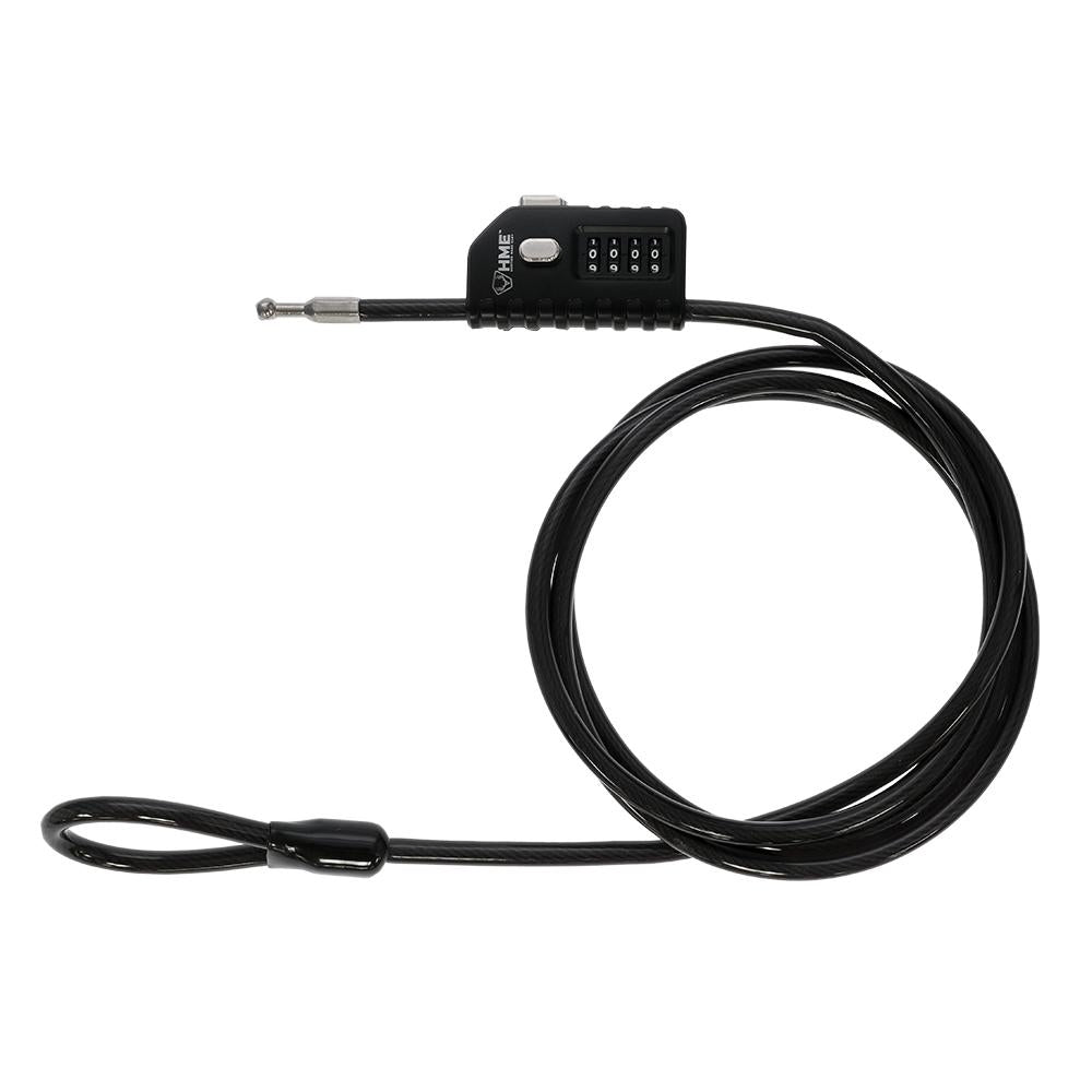 Hme TCCL Trail Camera Combination Lock - 6-Foot Coiled Cable