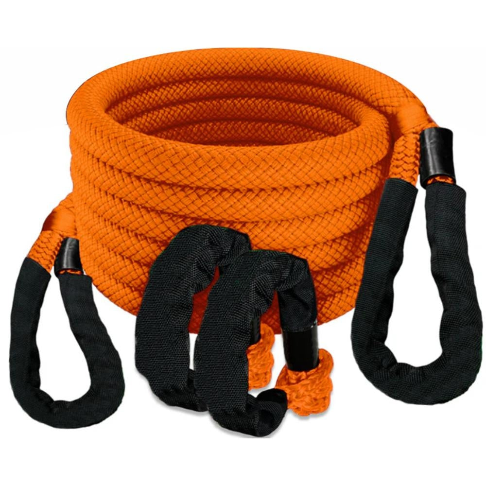 GSM MUD-KRRK30 Kinetic Recovery Rope Kit 30 Ft - Orange 7/8" Rope with 24200 lbs Breaking Strength Image 1