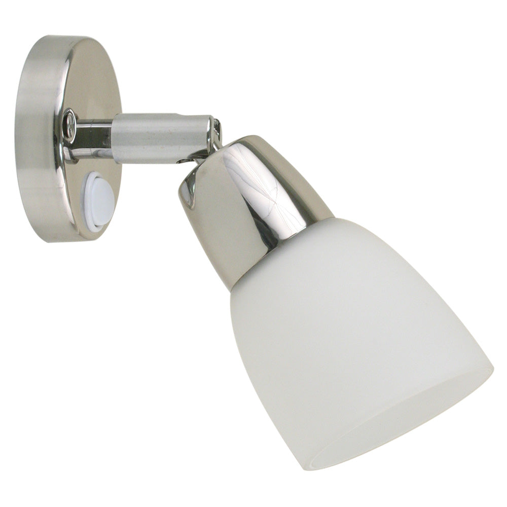 Scandvik 41365 Led Read Lt Chrm W Gl Shade Image 1