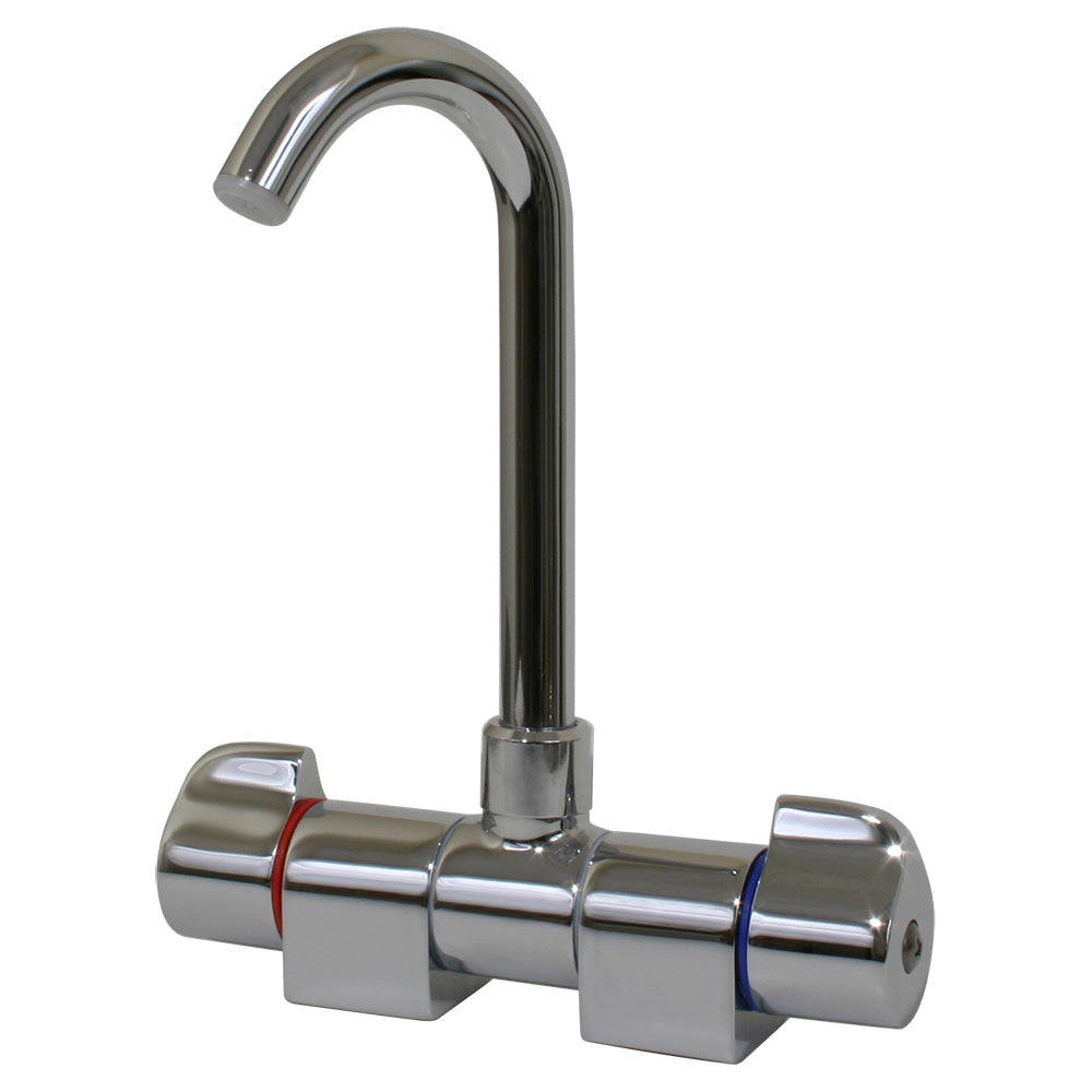 Scandvik 10474P Faucet J Spout Folding Chrome Image 1