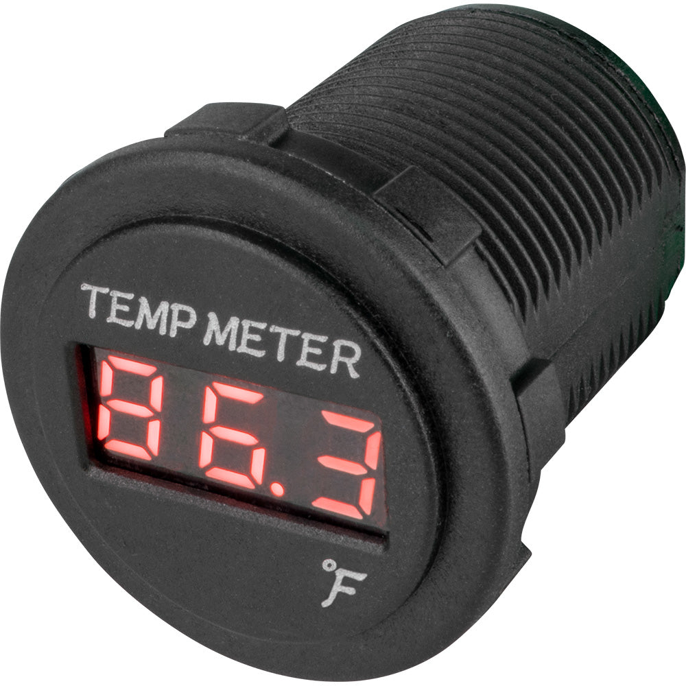 Sea-Dog Line 421618-1 Led Round Temperature Meter Image 1